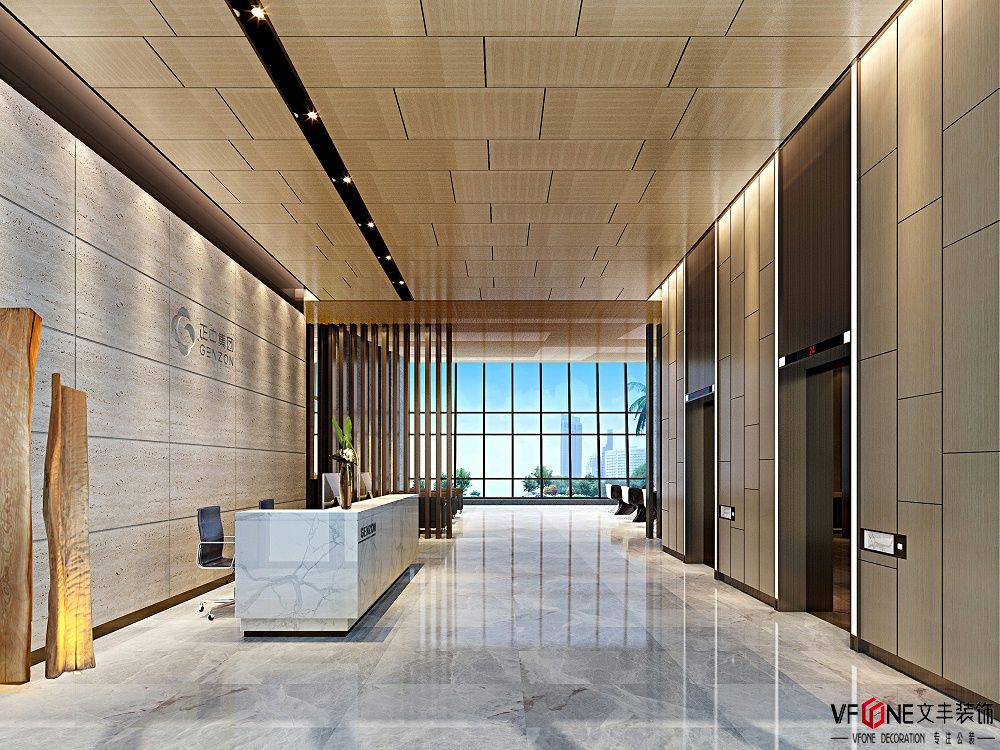 <strong>深圳工裝設(shè)計(jì)-正中集團(tuán)科興寫字樓裝修效果圖</strong>